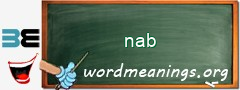 WordMeaning blackboard for nab